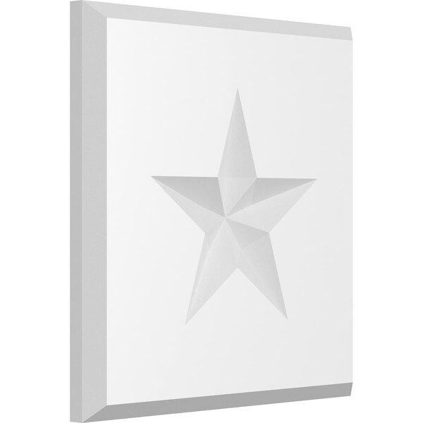 Ekena Millwork Standard Sedgwick Star Rosette With Beveled Edge, 6"W x 6"H x 1/2"P ROSP060X060X050SDG07 - main